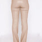 PU Leather High Waist Straight Pants